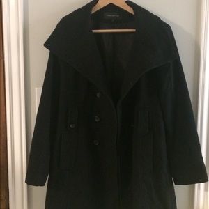 Wool blend coat